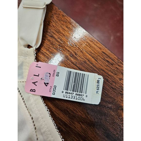 BALI NEW Nude Wireless Bra 42D Tan Cream Lingerie - Picture 4 of 5